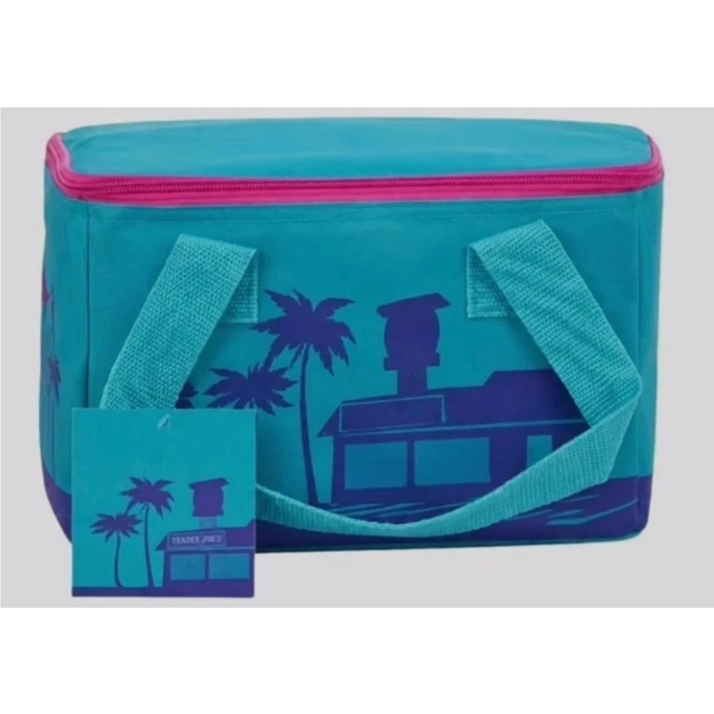 Trader Joe's 2026 Blue Mini Insulated Lunch Tote Bag Limited Edition NWT